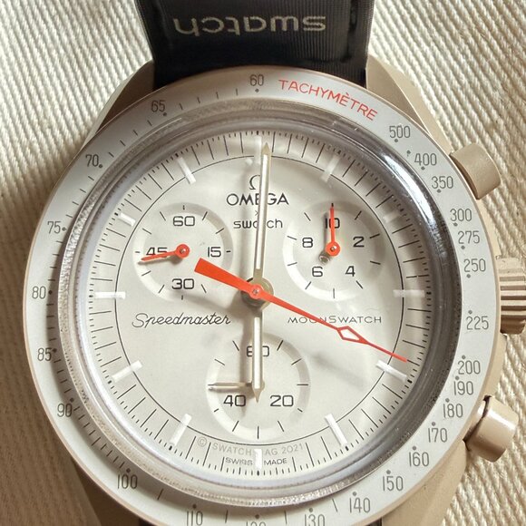 Omega Other - Authentic OMEGA X SWATCH Bioceramic MoonSwatch Mission to Jupiter SO33C100 Full